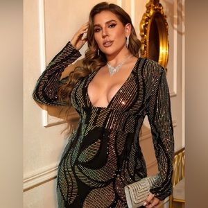 NWT brand new sequin gown